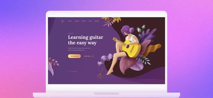 Web Design Inspiration: 20+ Lovely Landing Pages with Hero Illustrations