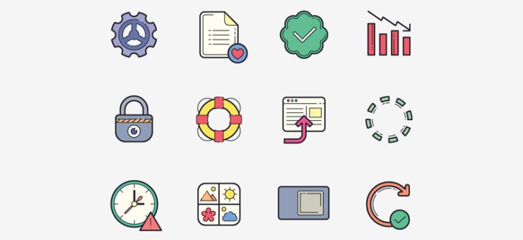 Icon Design: 30+ Catchy Icon Packs in Different Design Styles