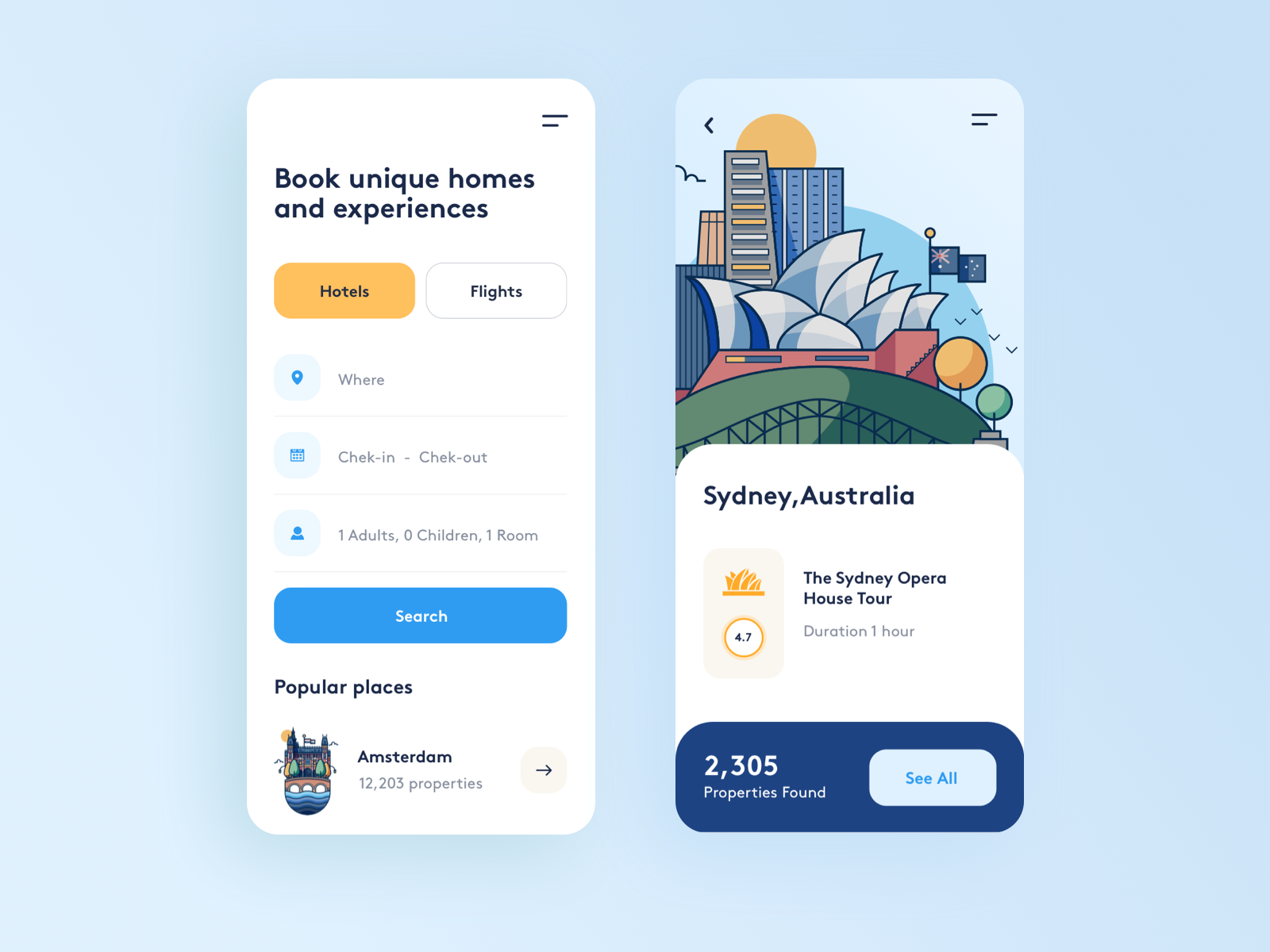 booking app design