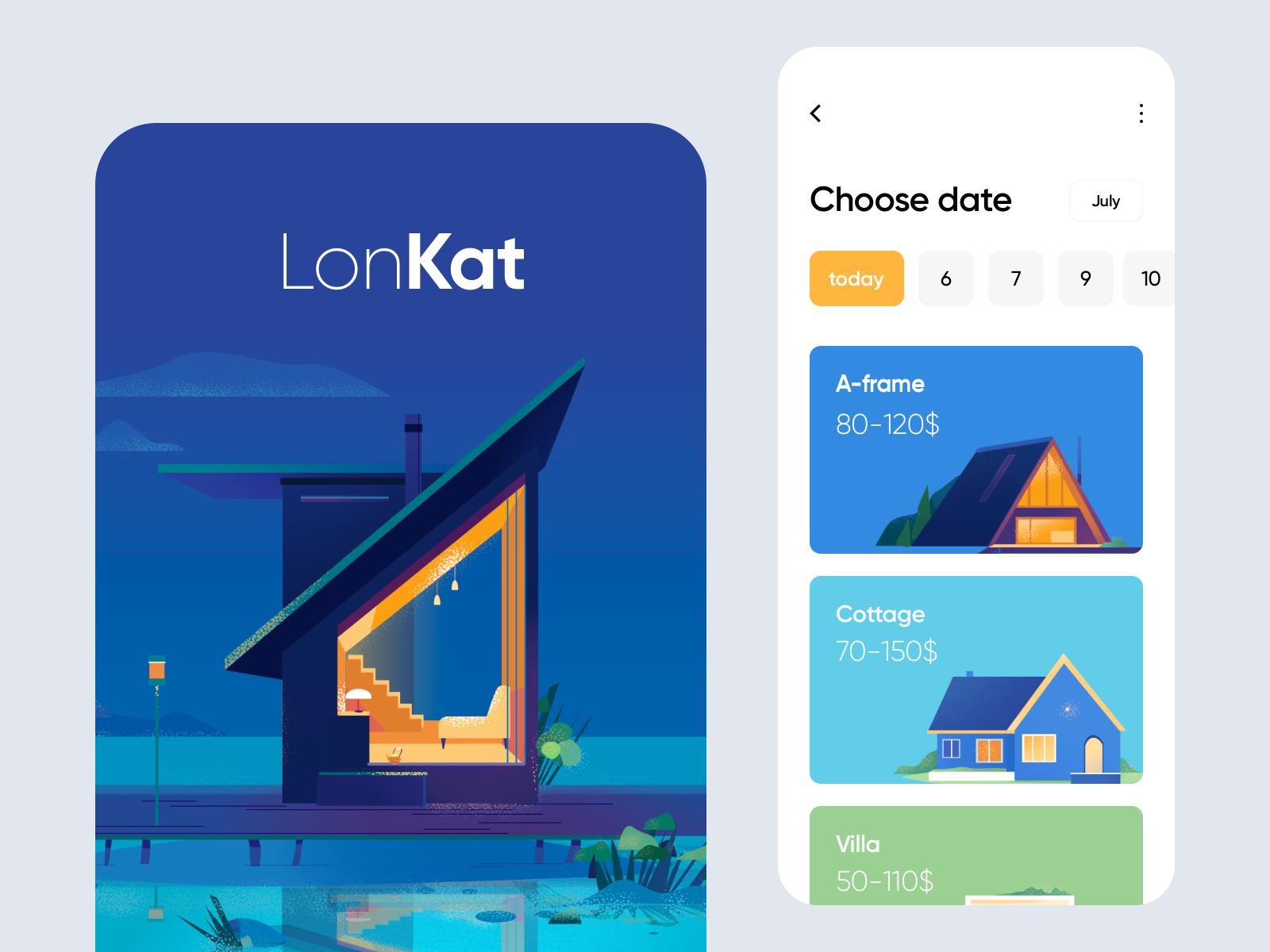 illustrations mobile app design