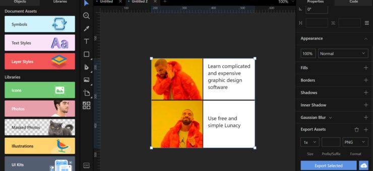 How to Make a Meme in Lunacy: Step by Step Tutorial