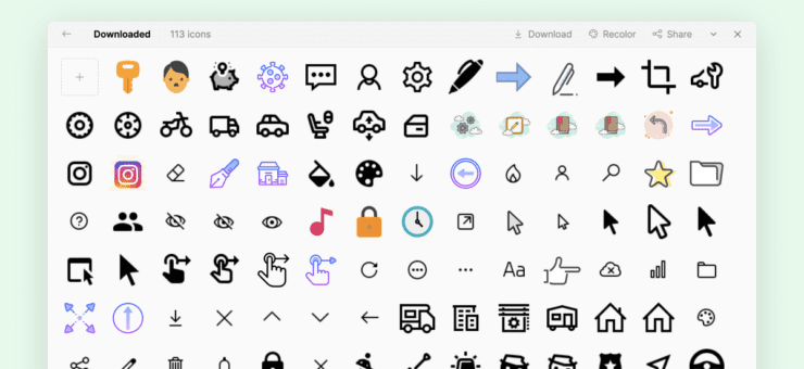 Icons8 Improved Collections for Convenient Personal Icon Sets