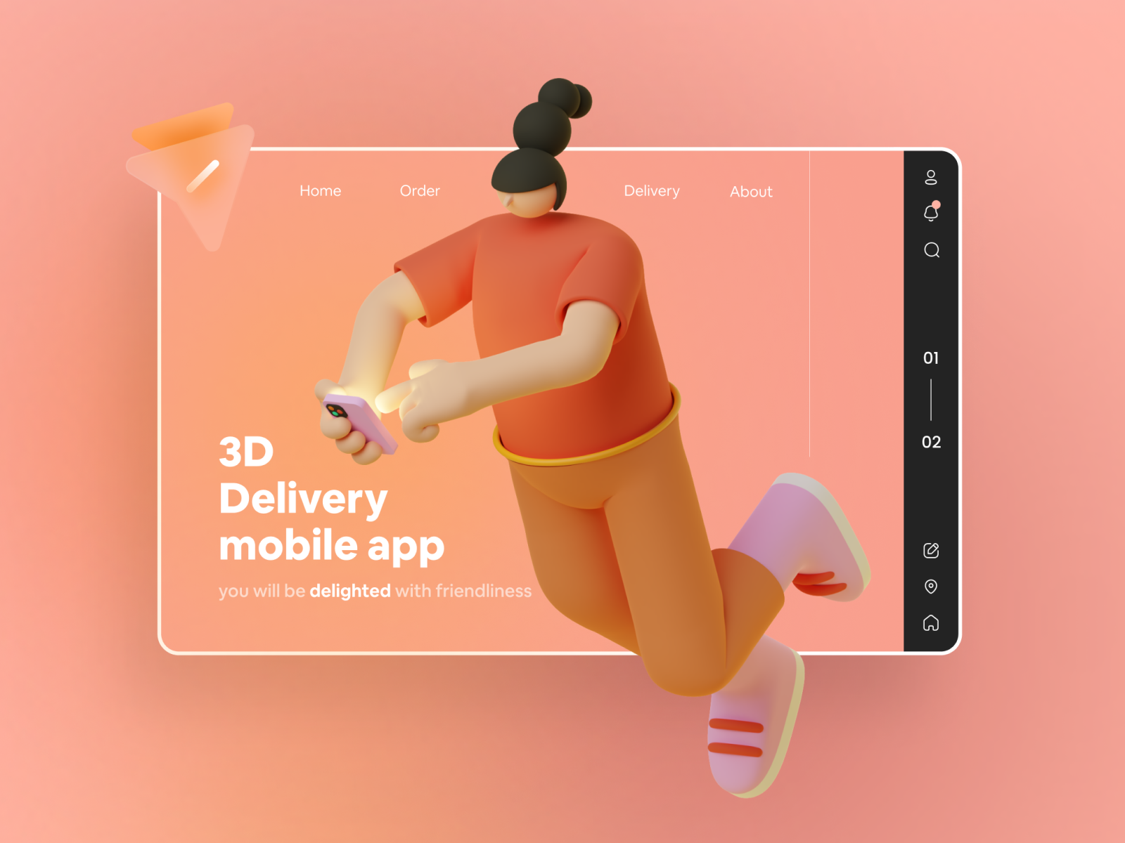 Web design inspiration: landing page by MEI YULIIA