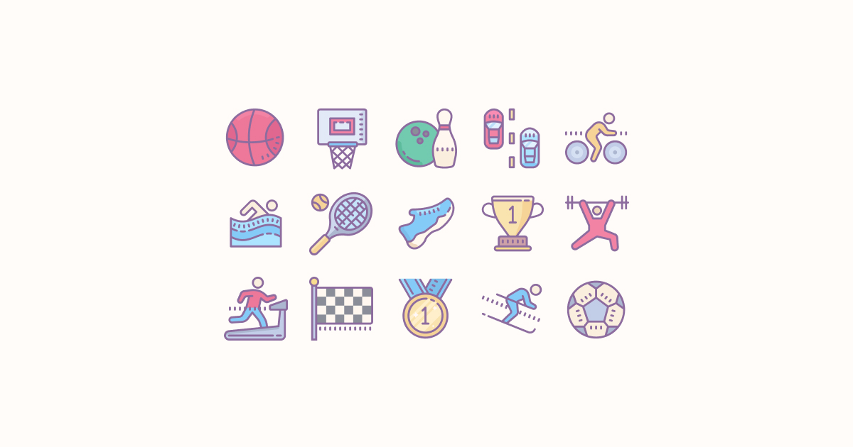 Tokyo Olympics Ultimate Graphic Bundle: mascots, logos & flags: icons set  on light yellow background