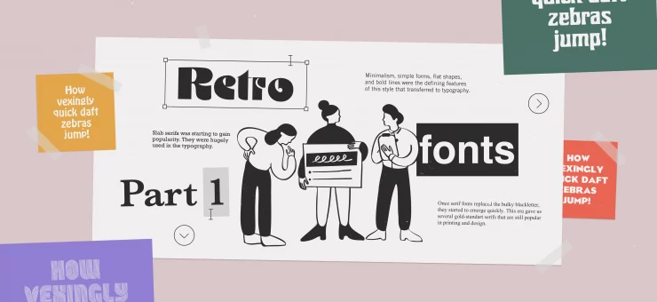 Retro fonts: history, examples, and modern interpretation pt. 1