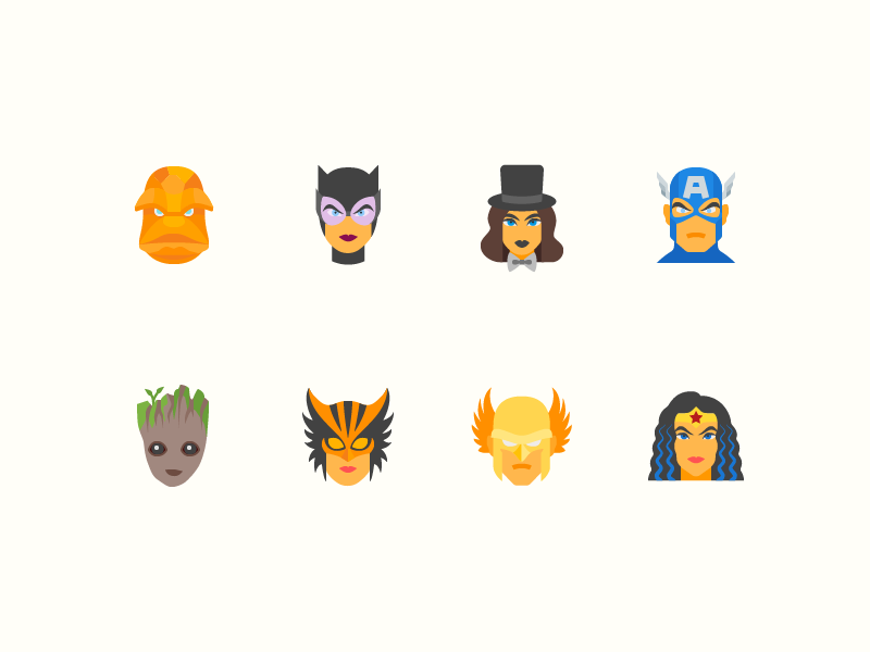 superheroes icons