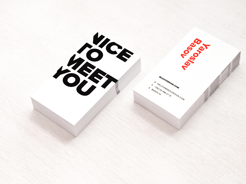 business card graphic design