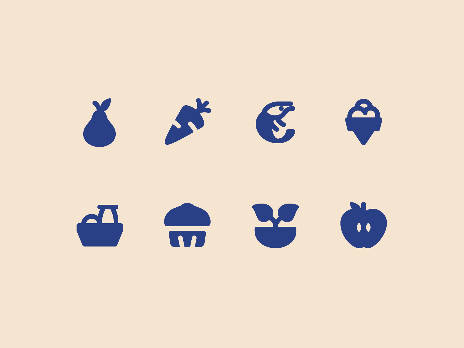 material rounded food icons