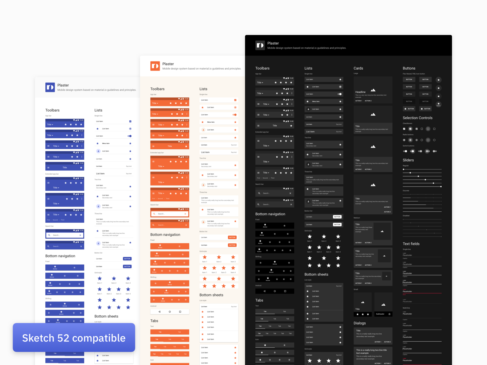 Plaster for Sketch UI Kit