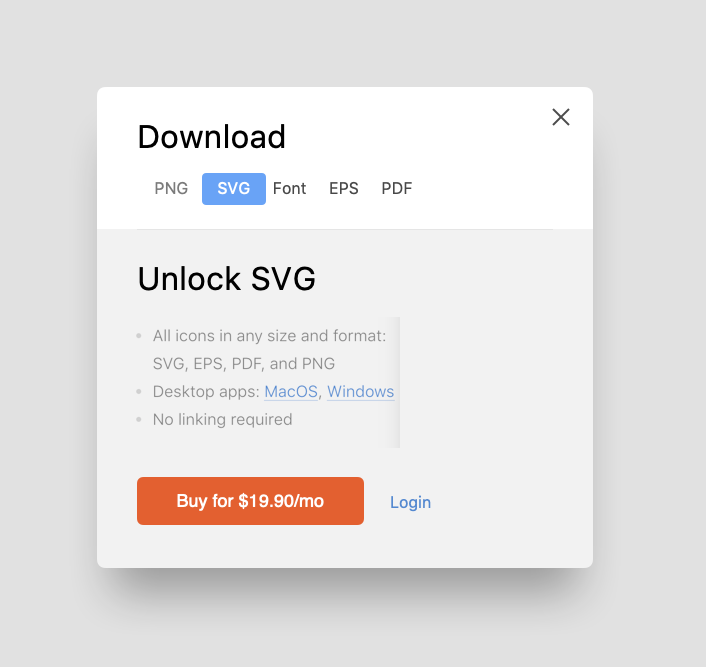 unlock svg icons icons8 app