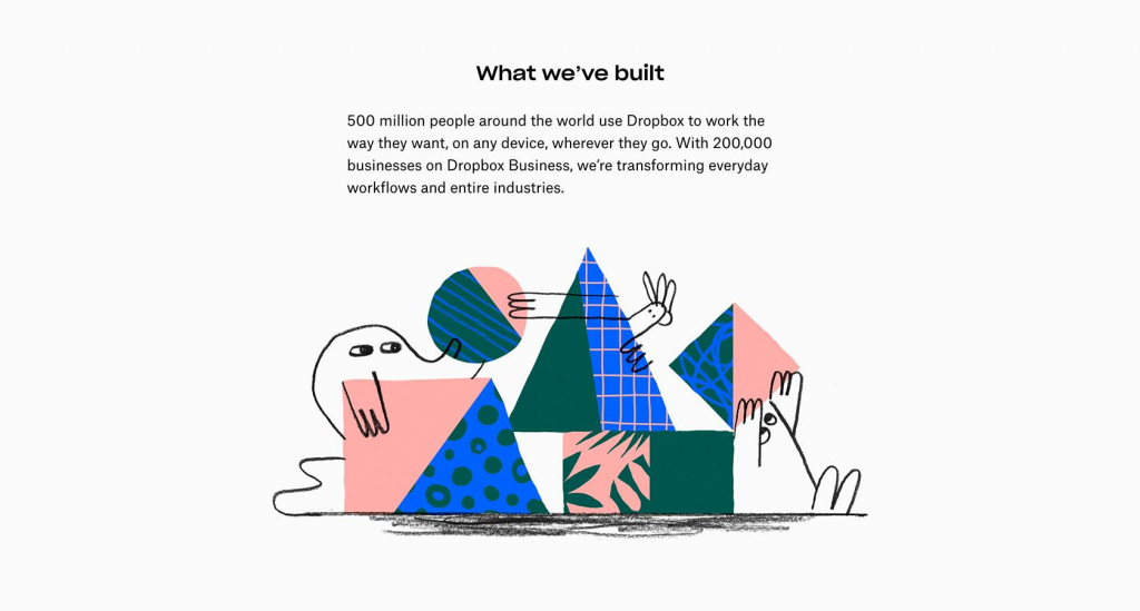 dropbox illustration design