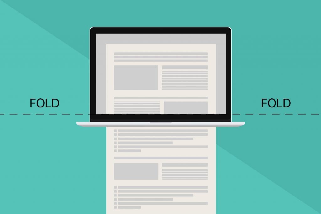 above the fold web design