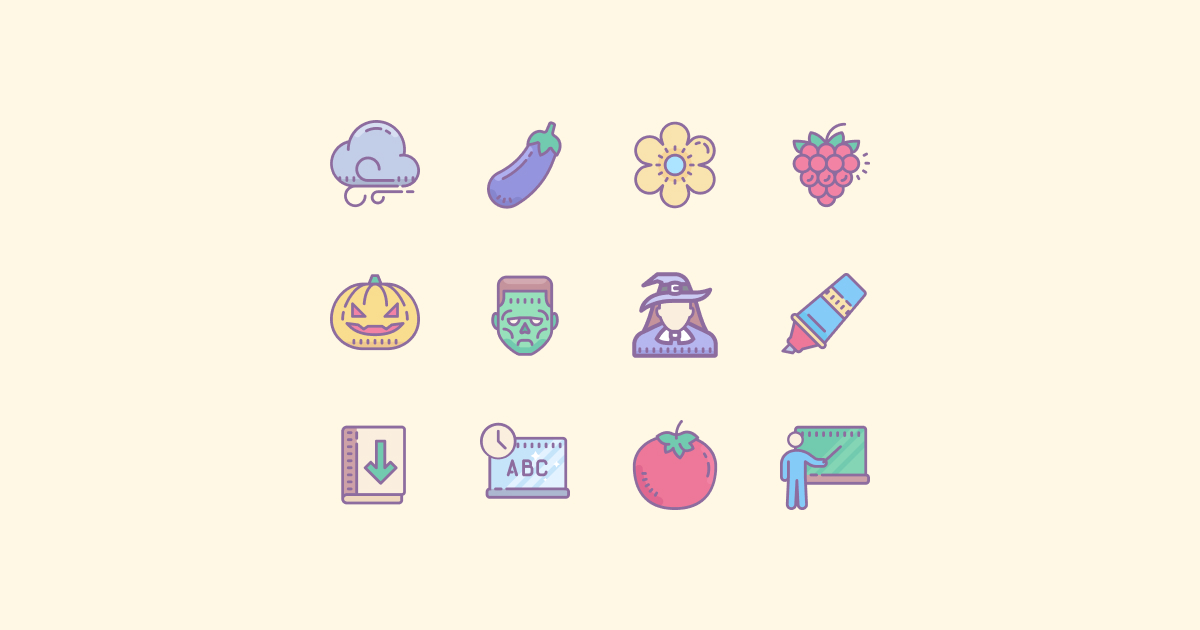 fall clipart icons autumn images blue-ui