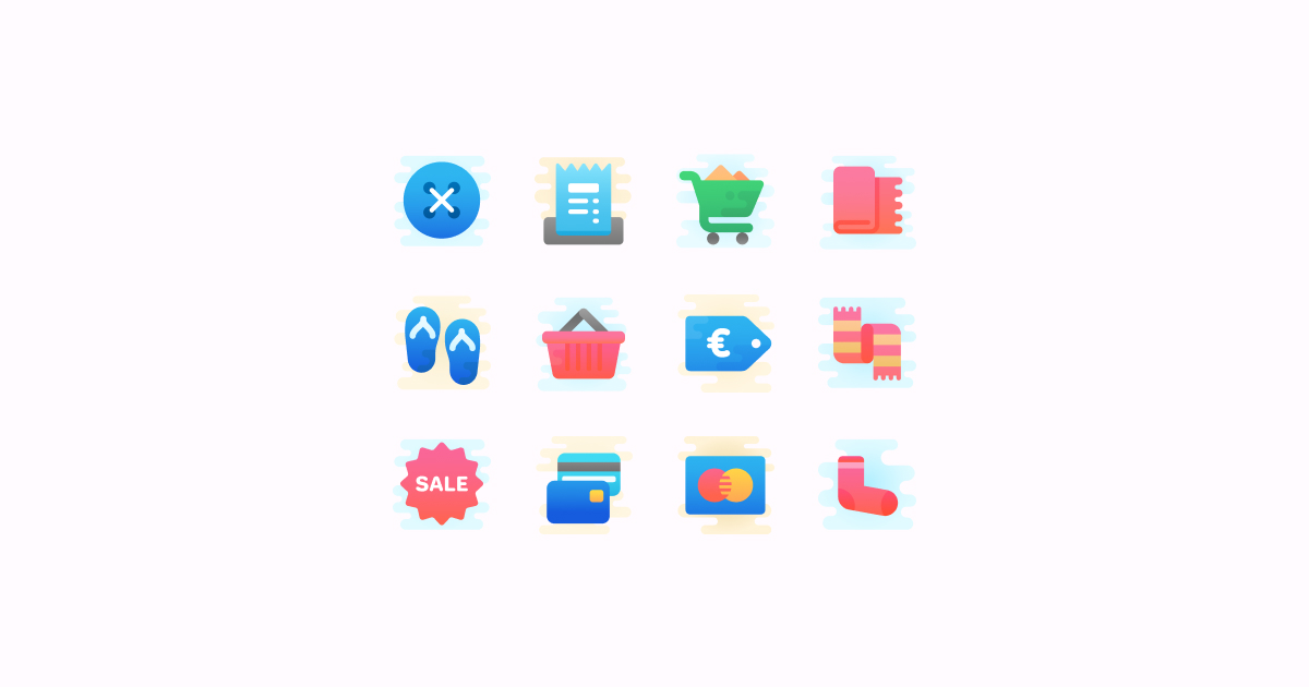 shopping clipart icons