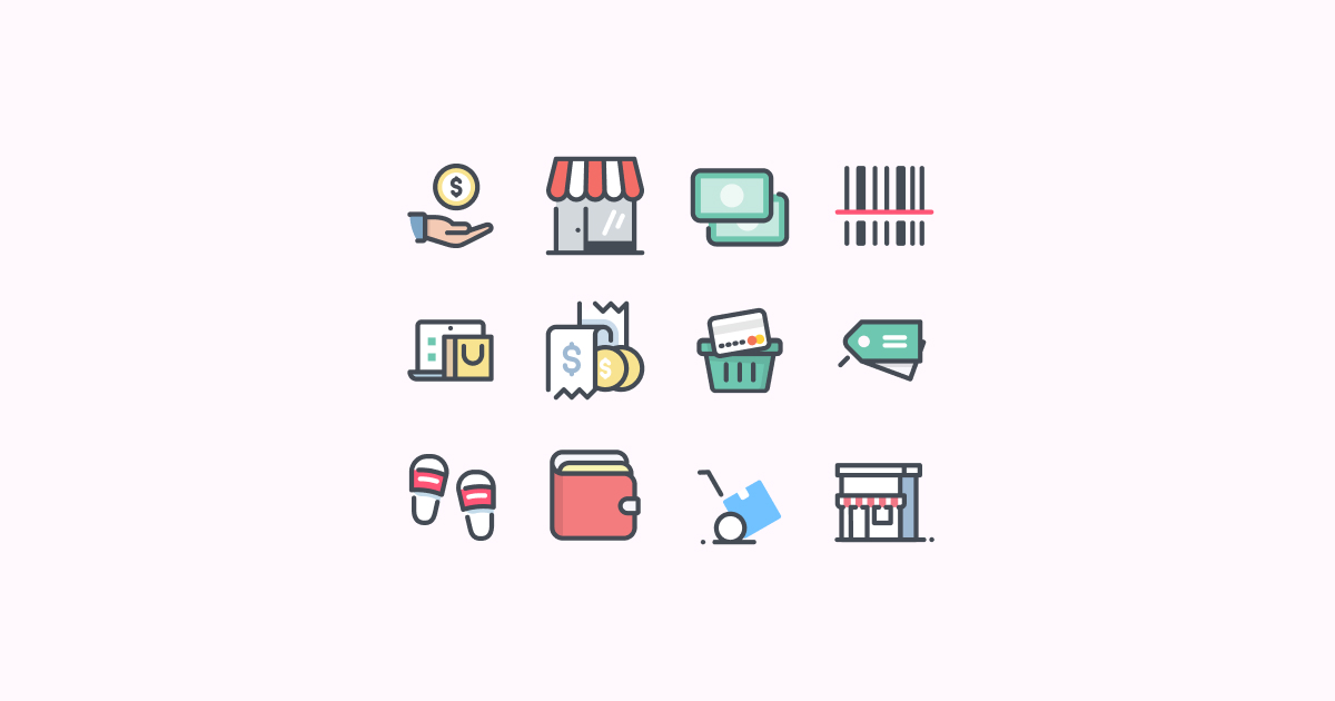 shopping clipart icons