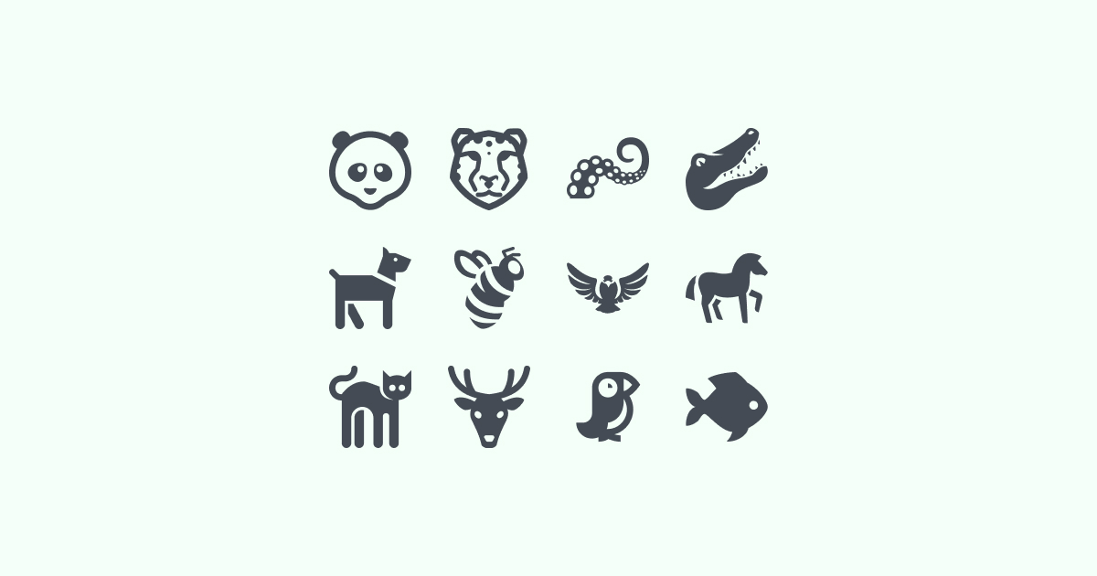 windows-metro animal clipart icons