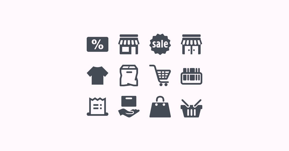 shopping clipart icons