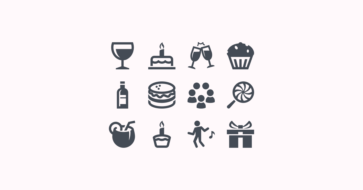 birthday clipart icons