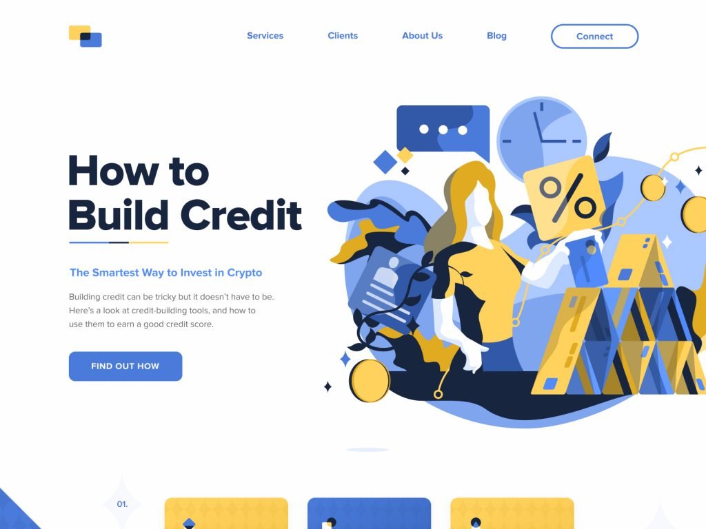 landing page design illustration