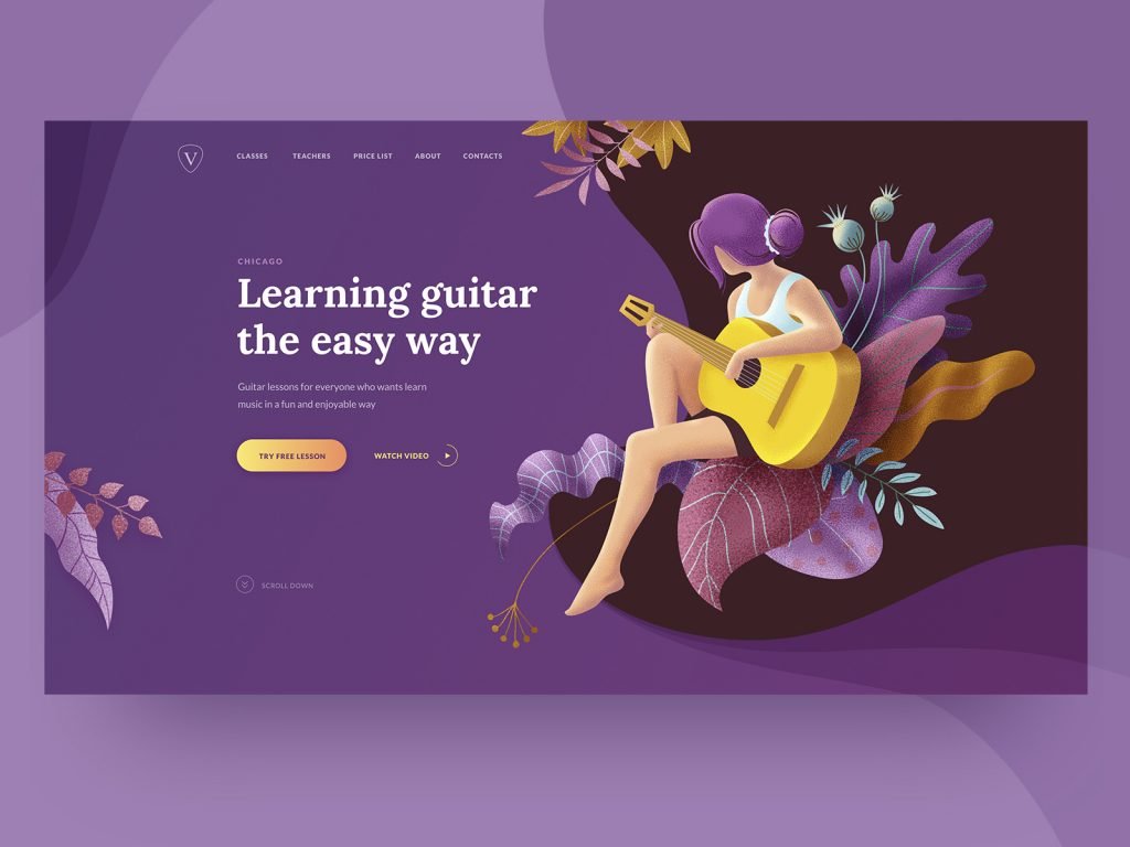 landing page design illustrations