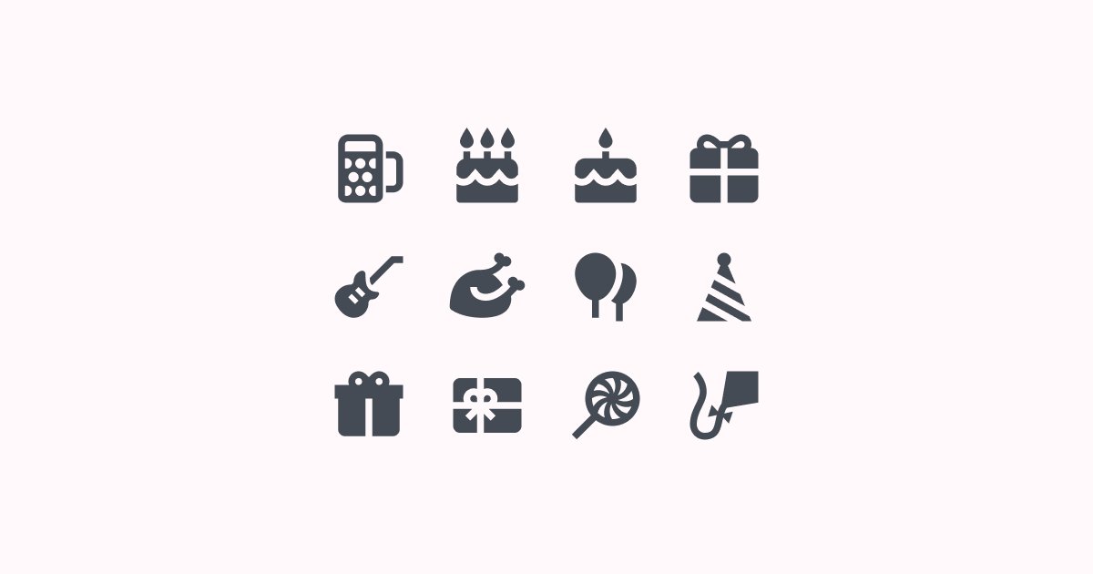 birthday clipart icons