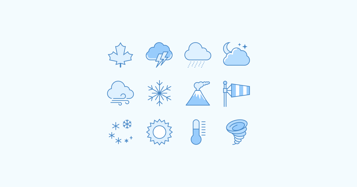 weather clipart icons