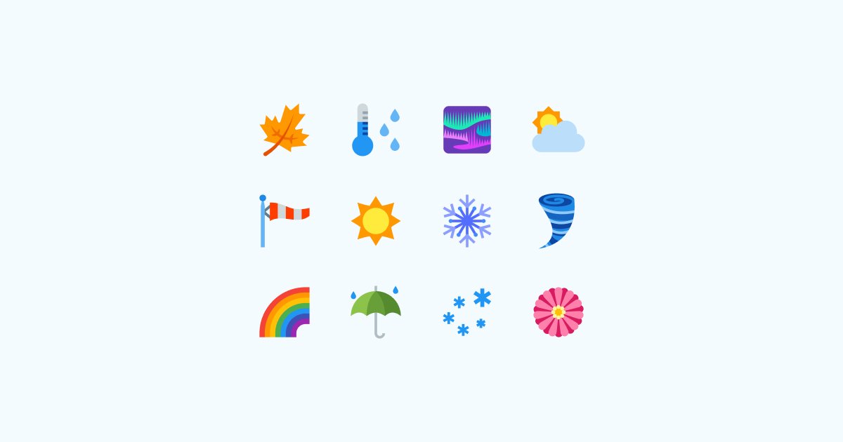 weather clipart icons