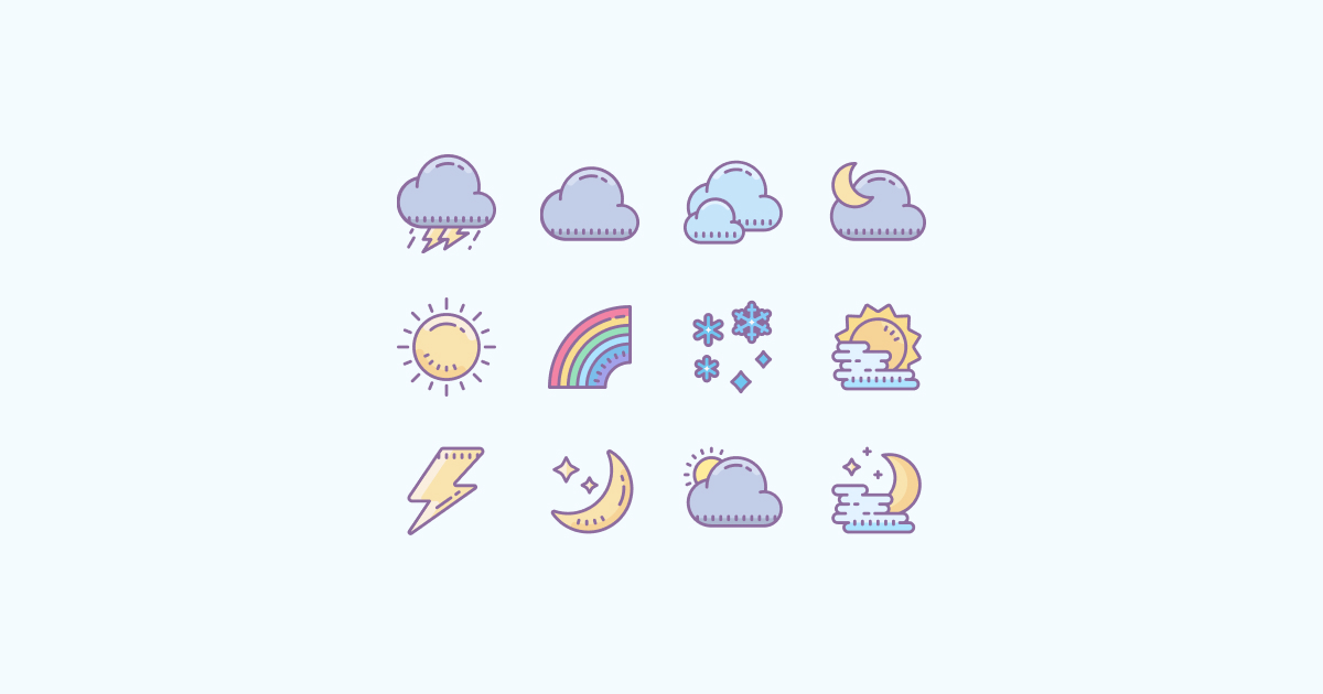 weather clipart icons