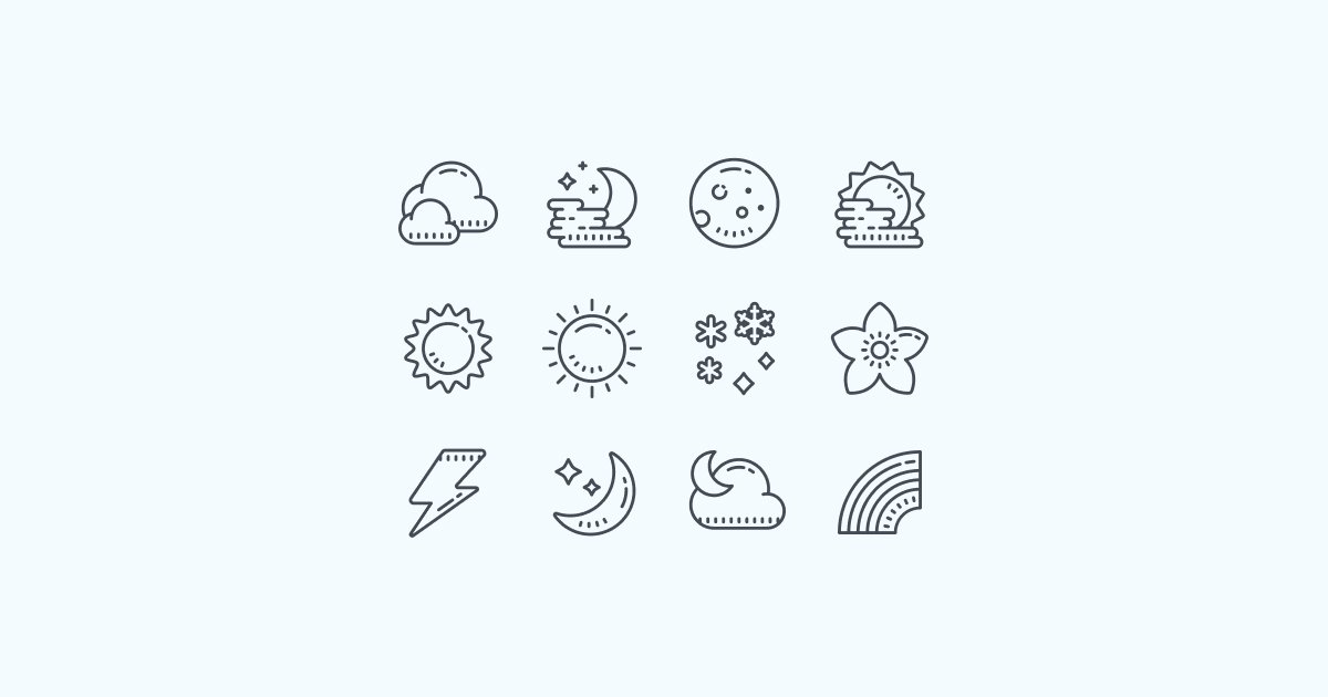 weather clipart icons