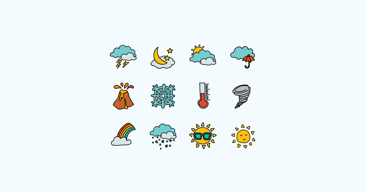 weather clipart icons