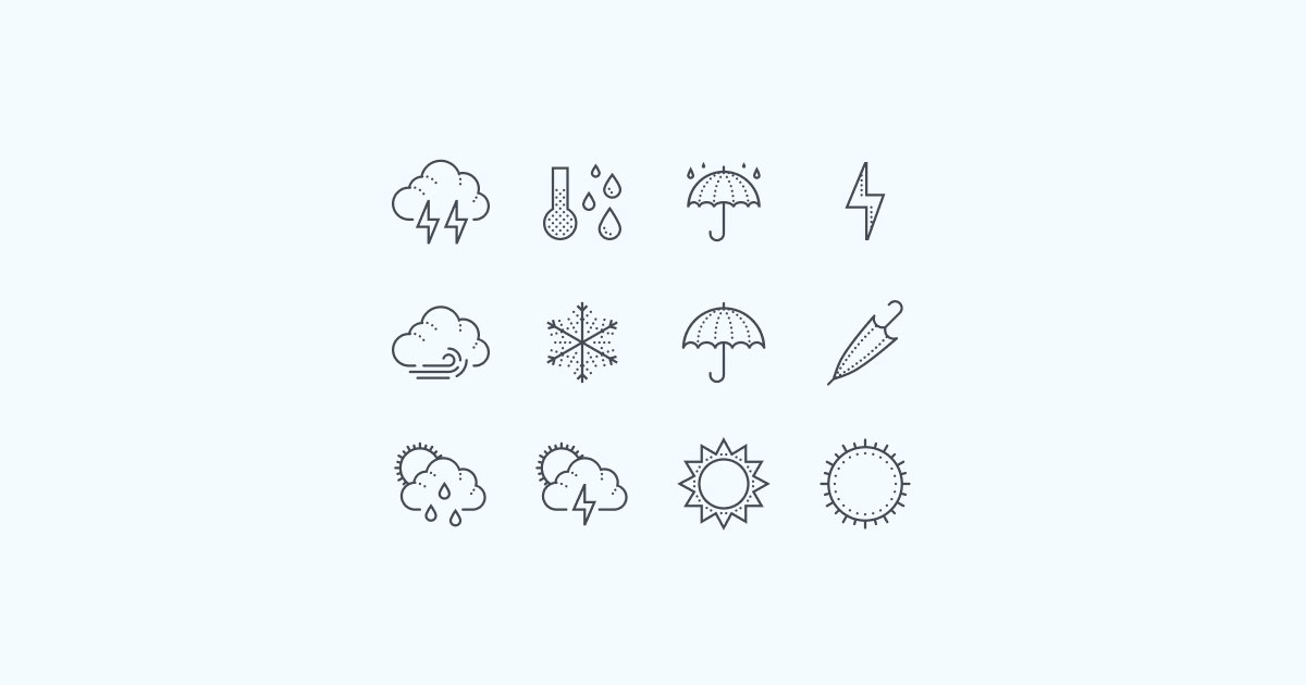 weather clipart icons