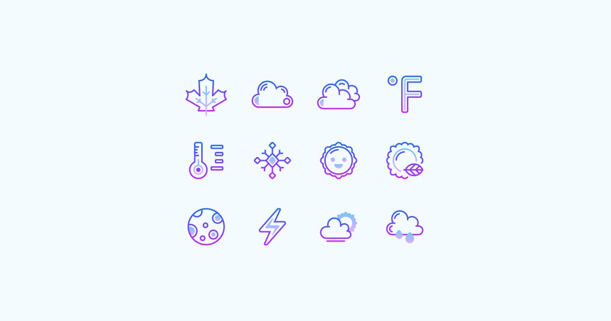 weather clipart icons