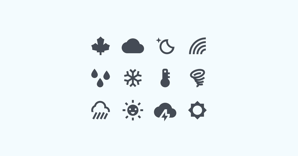 weather clipart icons