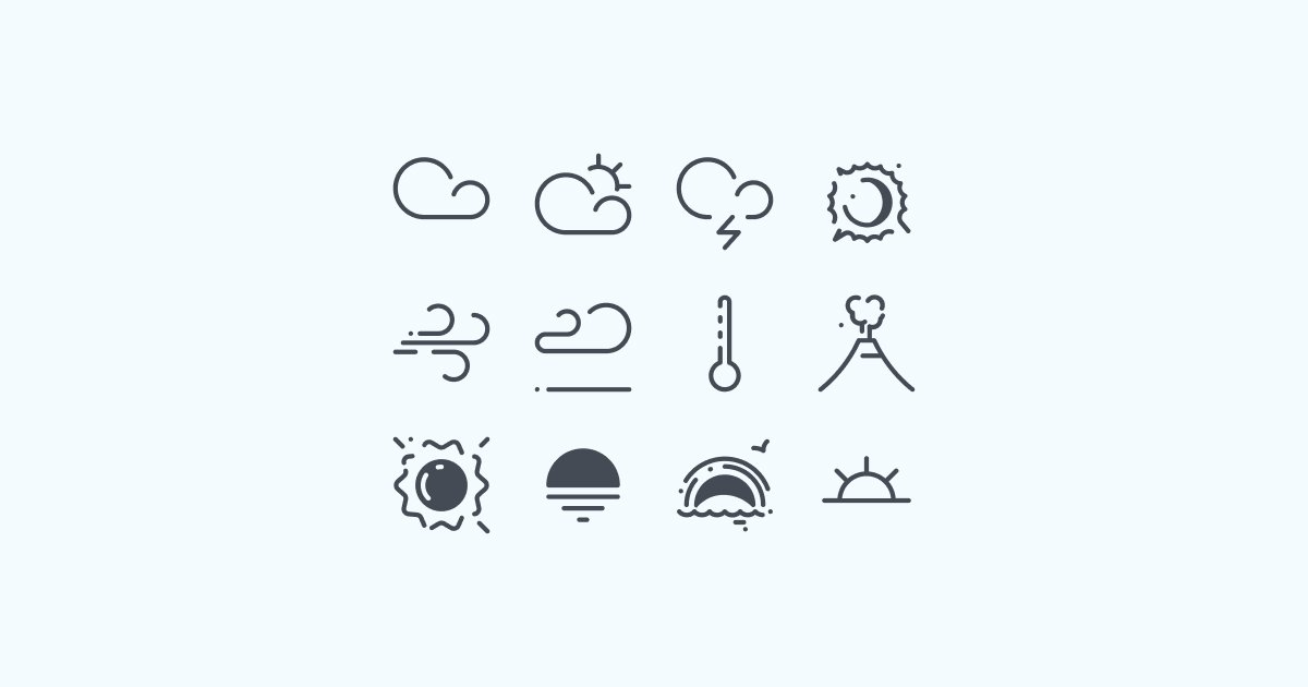 weather clipart icons