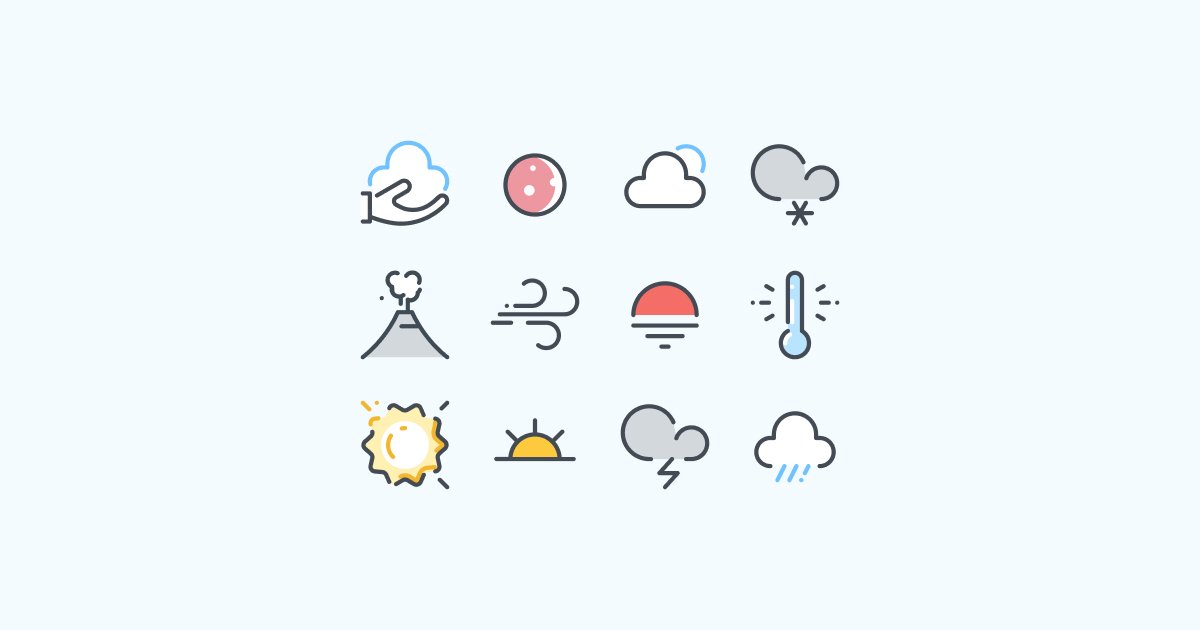 weather clipart icons