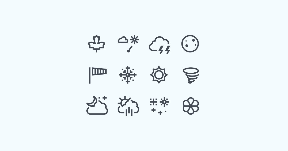 weather clipart icons