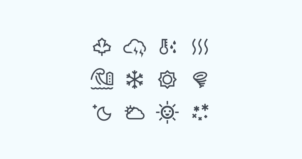 weather clipart icons