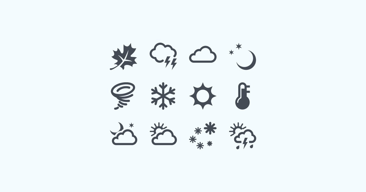 weather clipart icons