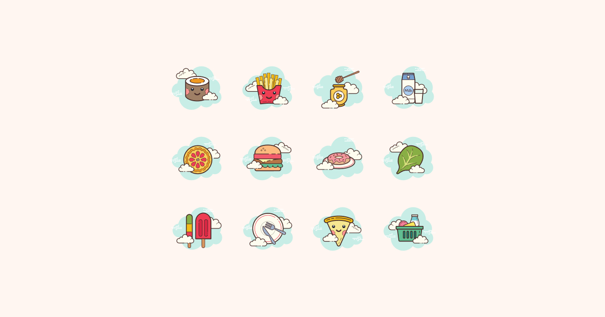 food clipart icons