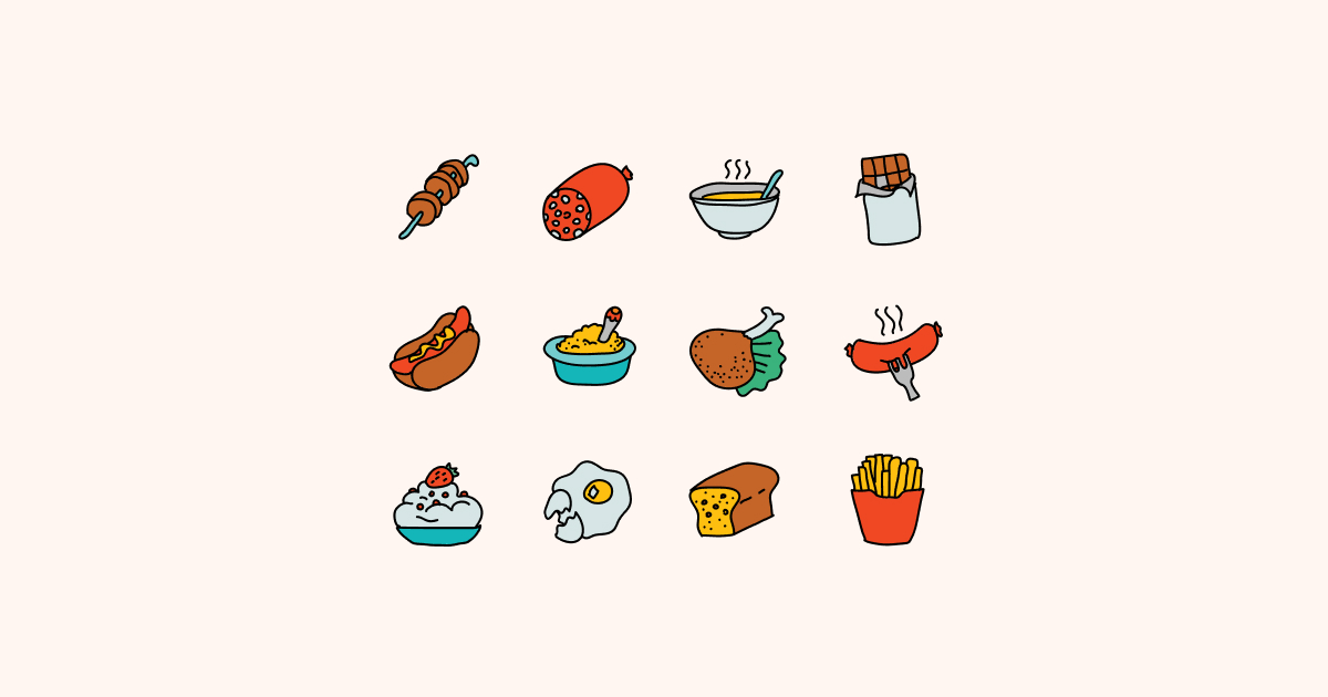 food clipart icons