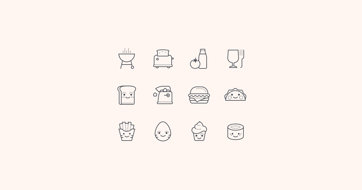 food clipart icons