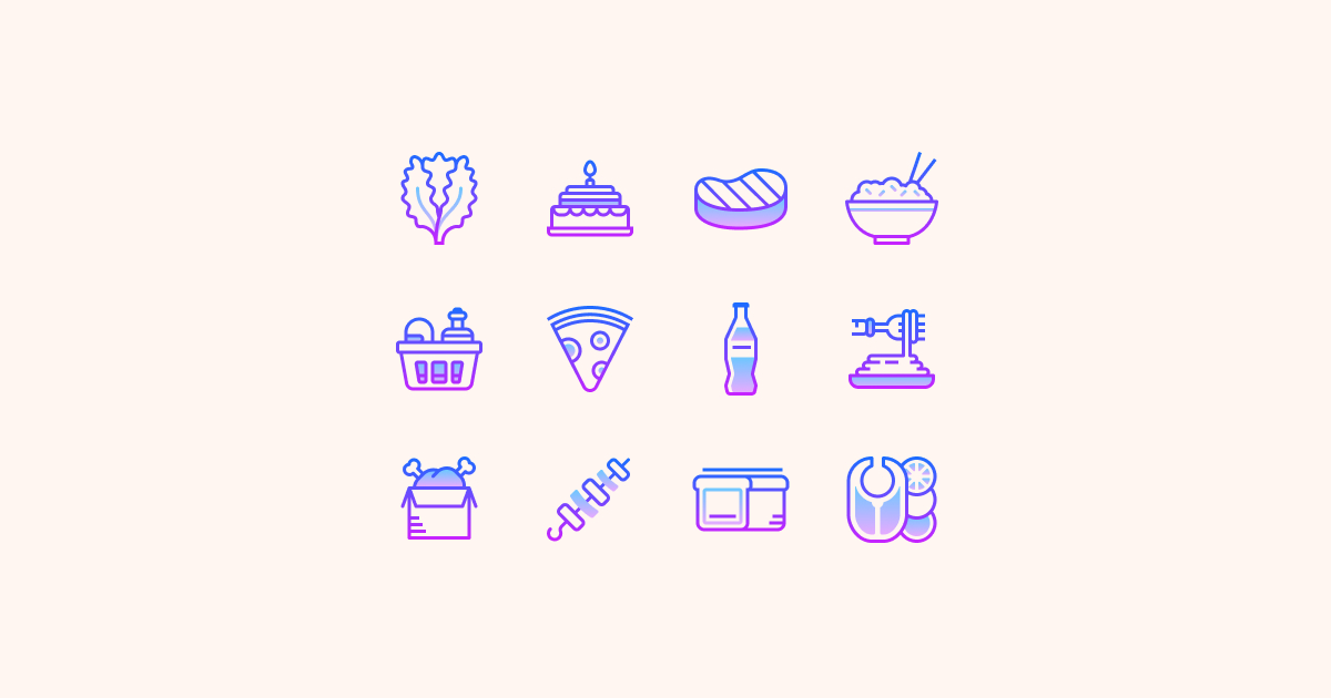 food clipart icons