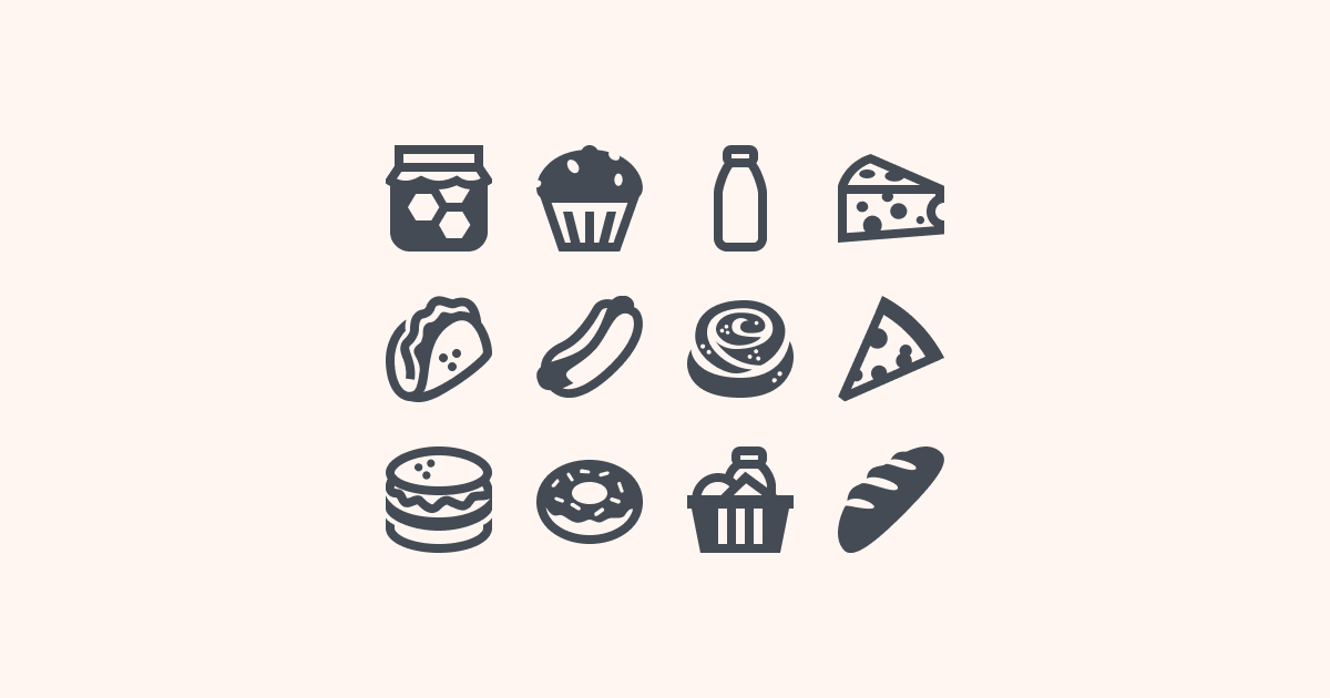 food clipart icons