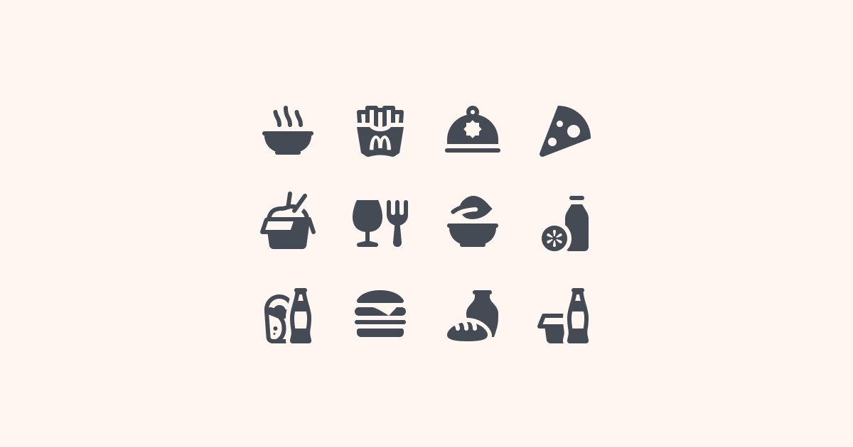 food clipart icons