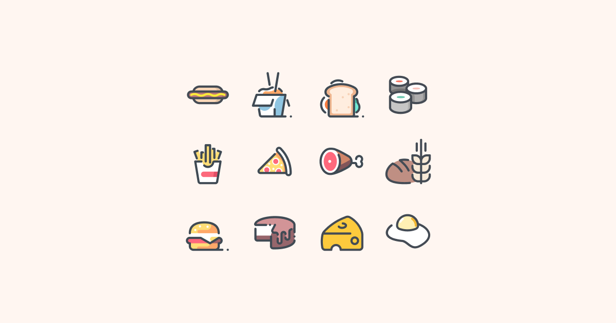 food clipart icons