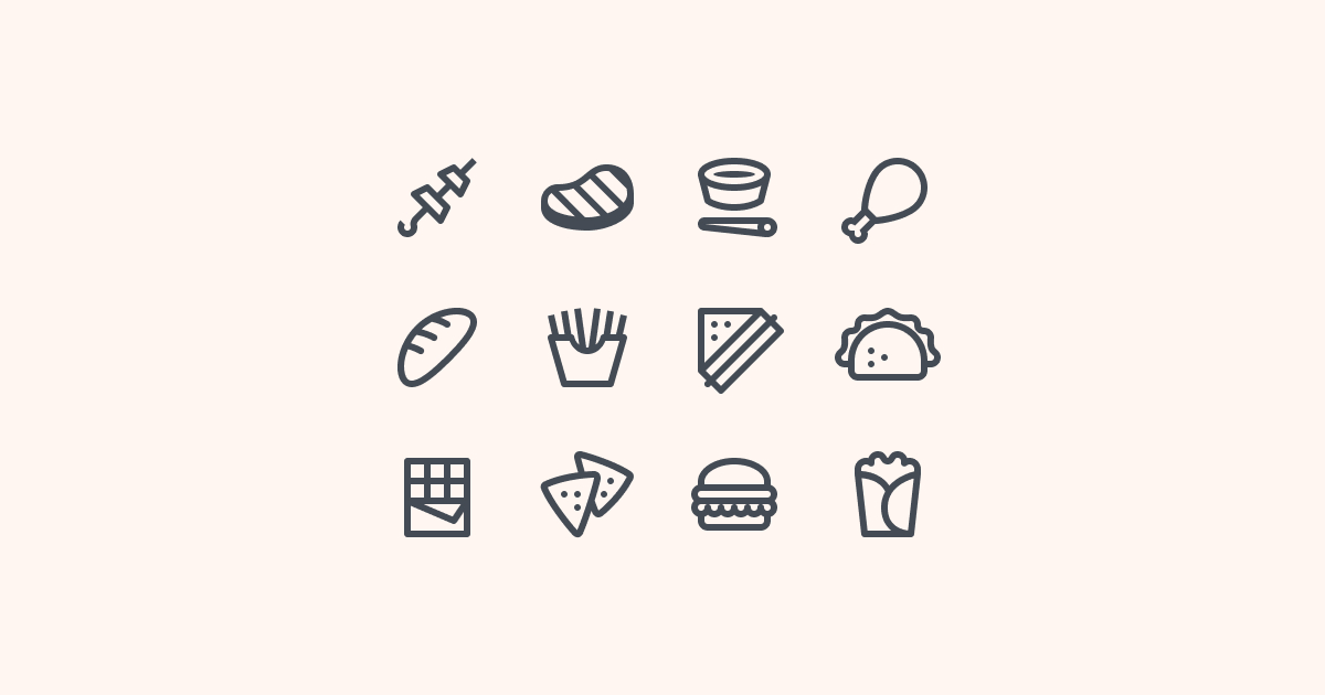 food clipart icons