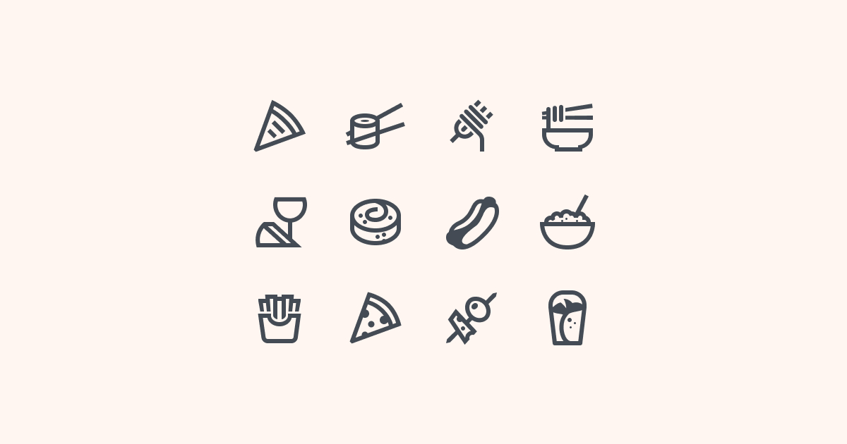 food clipart icons