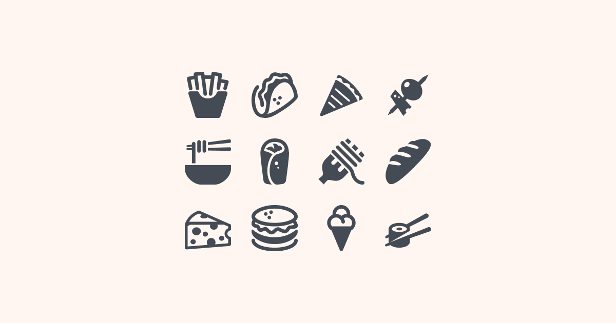 food clipart icons