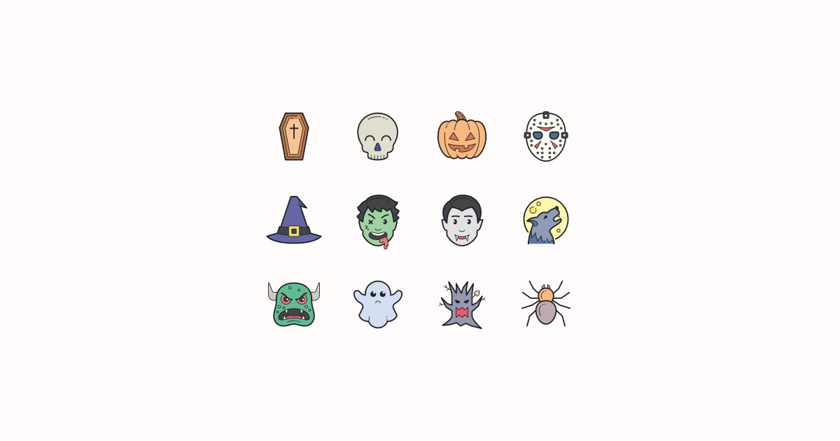 halloween clipart icons