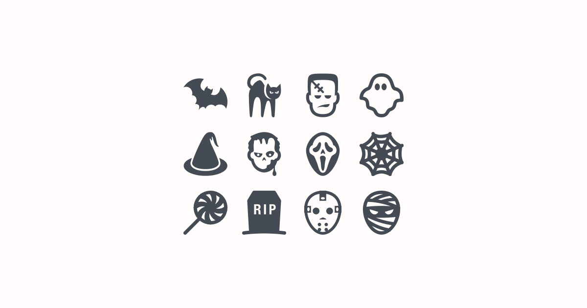 halloween clipart icons